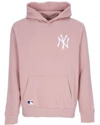 KTZ - Mlb league essentials hoodie rose/weiß - Lyst