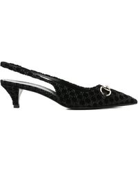 Gucci - Slingback Pump Mit Horsebit - Lyst