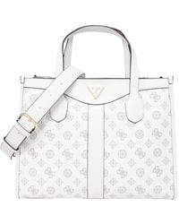 Guess - Eco-Leder Handtasche Mit Logo - Lyst