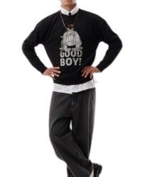 LC23 - Hoodies & Sweatvesten ,Zwart ,Katoen Good Boy Sweatshirt - Lyst