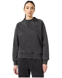 Champion - Hoodies & Sweatvesten ,Zwart ,Katoen Polo Neck Sweatshirt - Lyst