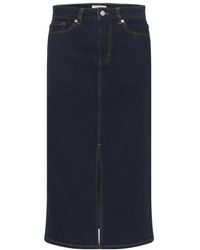 Part Two - Rokken ,Blauw ,Katoen Tammie Skirt - Lyst