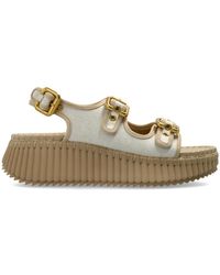 Chloé - Schoenen ,Leer Nama Platform Sandalen - Lyst