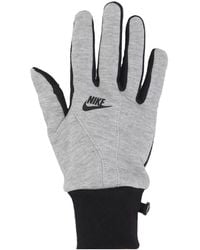 Nike - Tech fleece touchscreen-handschuhe dunkelgrau/schwarz - Lyst