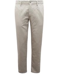 Mason's - Broeken ,Grijs ,Leer New York City Chino - Lyst