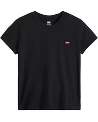 Levi's - Tops ,Zwart ,Katoen Perfect Tee - Lyst