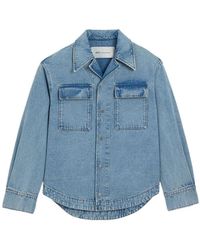 Ami Paris - Overhemden ,Blauw ,Denim De Coeur Denim Shirt - Lyst