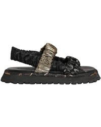 Dolce & Gabbana - Schoenen ,Zwart ,Leer Flats Sandalen - Lyst