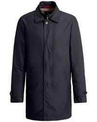 Fay - Jassen ,Blauw ,Polyester Morning Double-Front Jas - Lyst