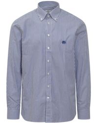 Etro - Gestreiftes Button-Down-Hemd - Lyst