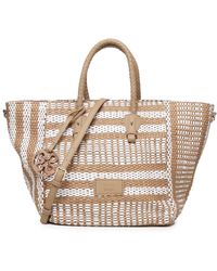 V73 - Stilvolle Einkaufstasche Mit Logopatch - Lyst