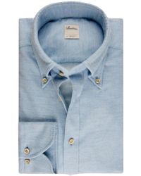 Stenströms - Overhemden ,Blauw ,Katoen Rc Cuff Shirt - Lyst