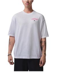 Nike - Fitness ,Wit ,Katoen Flight T-Shirt - Lyst