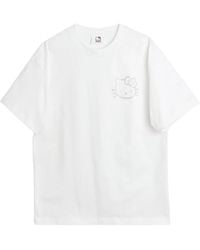 Soulland - Tops ,Wit ,Katoen Biologisch Katoen Rhinestone T-Shirt - Lyst