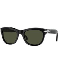 Persol - Klassische Sonnenbrille Schwarzer Rahmen - Lyst