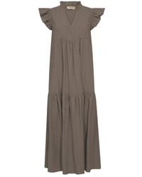Mos Mosh - Feminine Jurk Met Ruches Details - Lyst