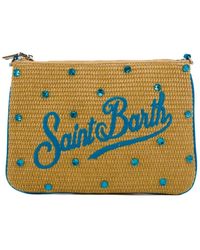 Mc2 Saint Barth - Rafia handtasche mit abnehmbarem riemen - Lyst