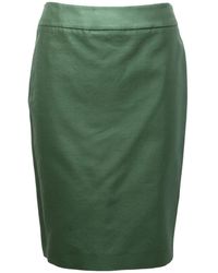 Armani - Groene Zijde/Katoen Rok Rmn01T Rm065 - Lyst