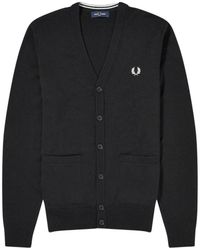 Fred Perry - Truien & Vesten ,Zwart ,Zwarte Cardigan - Lyst