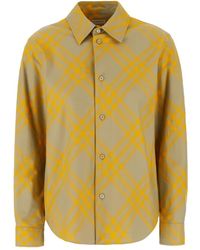 Burberry - Geruit Flanellen Overhemd - Lyst