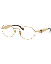 Prada - Ovale Metallbrille - Lyst