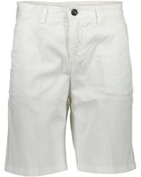 North Sails - Witte Bermuda Shorts Met Slim Fit - Lyst