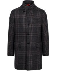 Fay - Jassen ,Blauw ,Wol Single-Breasted Coat - Lyst