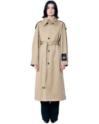 Jean Paul Gaultier - Trenchcoat mit logo-patch - Lyst