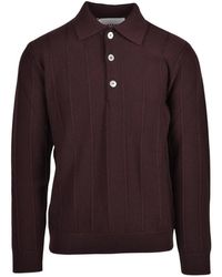 Amaranto - Polo Van Gebreide Wol - Lyst