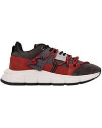 Versace - Schoenen ,Veelkleurig ,Leer Sneakers - Lyst