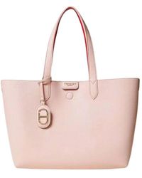 Twinset - Wendbare leder shopper tasche mit anhänger - Lyst