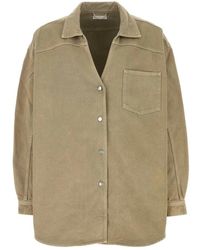 1989 STUDIO - Overhemden ,Groen ,Denim Denim Shirts - Lyst