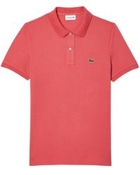 Lacoste - Tops ,Oranje ,Katoen Piqué Katoenen Polo Original L.12.12 - Lyst