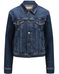 7 For All Mankind - Klassieke Trucker Denim Jack - Lyst