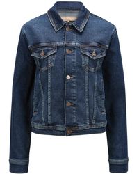 7 For All Mankind - Klassische Trucker Denim Jacke - Lyst