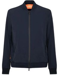 Suns - Blaue Technische Stretchjacke Mit 4 Taschen - Lyst