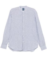 Barba Napoli - Overhemden ,Blauw ,Gestreepte Shirt - Lyst