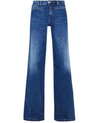 Liu Jo - Hoch taillierte Flare-Jeans mit Stretch-Bund - Lyst