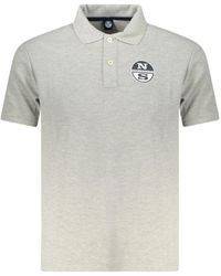 North Sails - Tops ,Grijs ,Katoen Katoenen Piqué Polo - Lyst