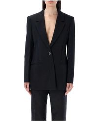 Givenchy - Jassen ,Zwart ,Wol Single-Breasted Cape Jacket - Lyst