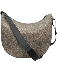 Borbonese - Luna bag medium - stilvolle schultertasche für moderne frauen - Lyst
