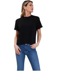 Gran Sasso - Camiseta de cuello redondo con mangas dobladas - Lyst