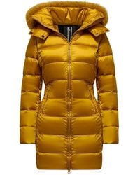Bomboogie - Comfortabele Nylon Donzen Jas Met Bont - Lyst