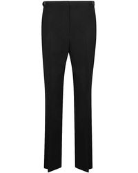 The Row - Broeken ,Zwart ,Wol Wool Straight Broeken - Lyst