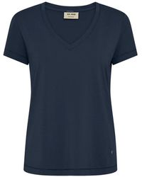Mos Mosh - V-Ss Basic Tee Top - Lyst