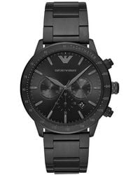 Emporio Armani - Mario Chronograph Uhr - Lyst