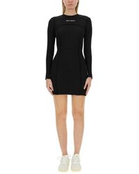 Palm Angels - Slim Fit Katoenen Mini Jurk - Lyst