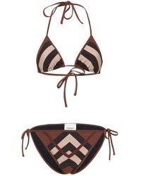 Burberry - Elegant Gestreept Tweedelig Pak - Lyst