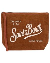 MC2 Saint Barth - Aline Linnen Clutch - Lyst