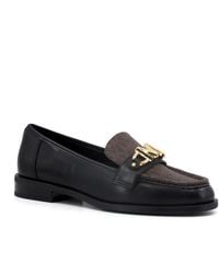 Michael Kors - Tiegan Leder-Loafer Mit Logo - Lyst